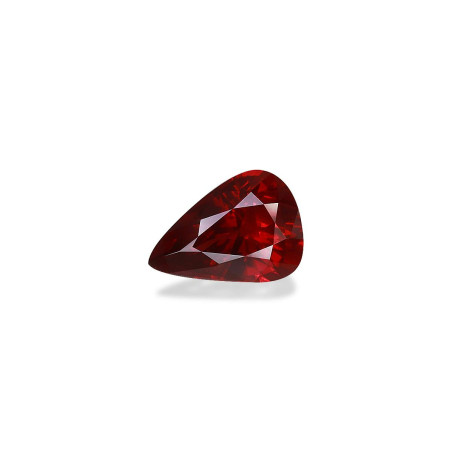 Pear-cut Mozambique Ruby Red 1.92 carats