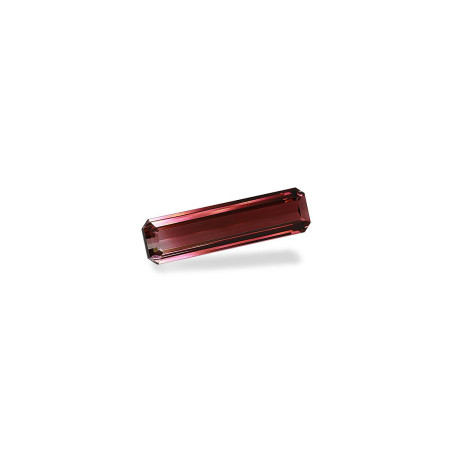 RECTANGULAR-cut bi colour tourmaline  32.43 carats