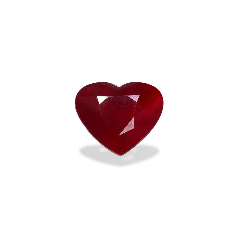 Rub&iacute;es de Mozambique taille COEUR Rojo 4.04 carats