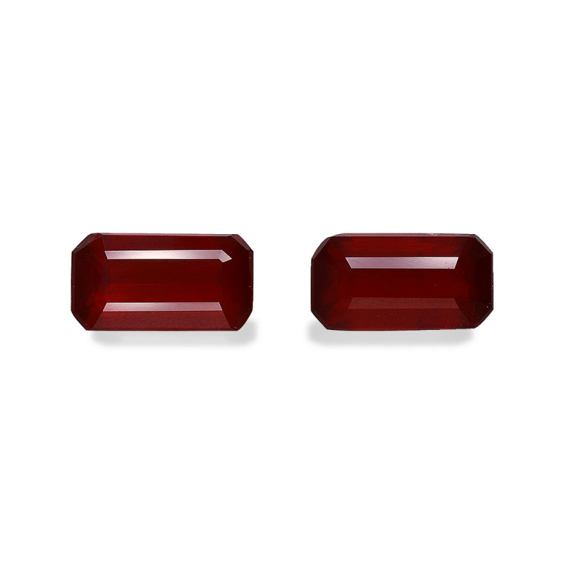 Rubis du Mozambique taille RECTANGULARE Rouge 8.11 carats