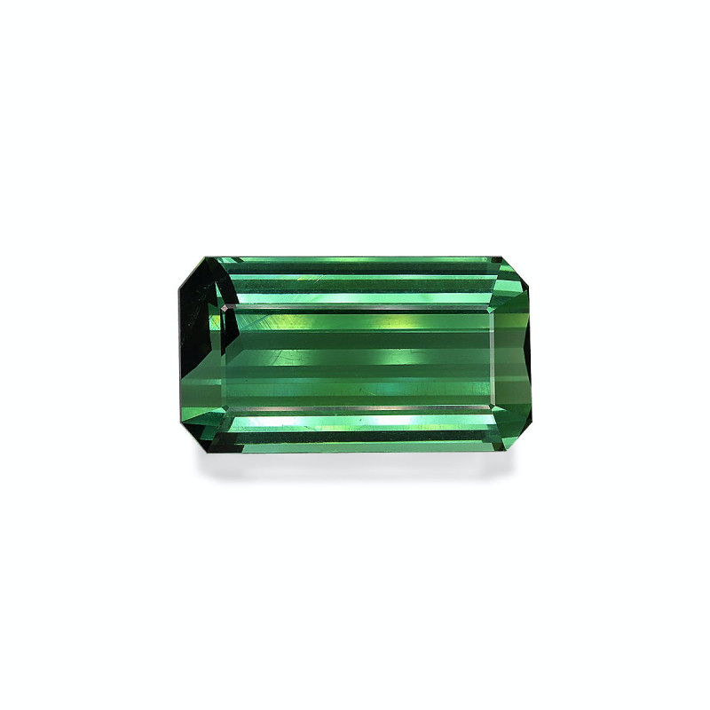 RECTANGULAR-cut Green Tourmaline Cotton Green 39.35 carats