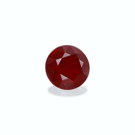 ROUND-cut Mozambique Ruby Red 4.01 carats