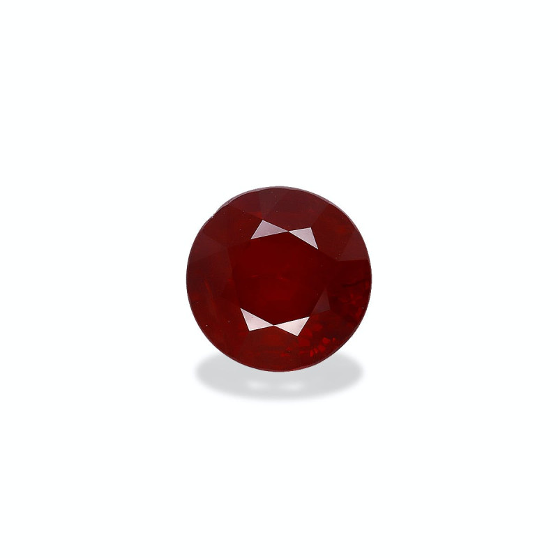 ROUND-cut Mozambique Ruby Red 4.01 carats