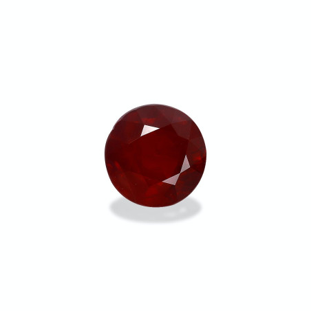 ROUND-cut Mozambique Ruby Red 4.01 carats