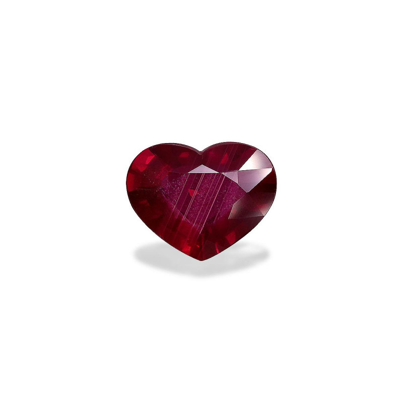 Rub&iacute;es de Mozambique taille COEUR Rojo 3.06 carats