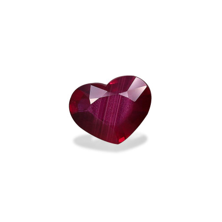 Rub&iacute;es de Mozambique taille COEUR Rojo 3.06 carats