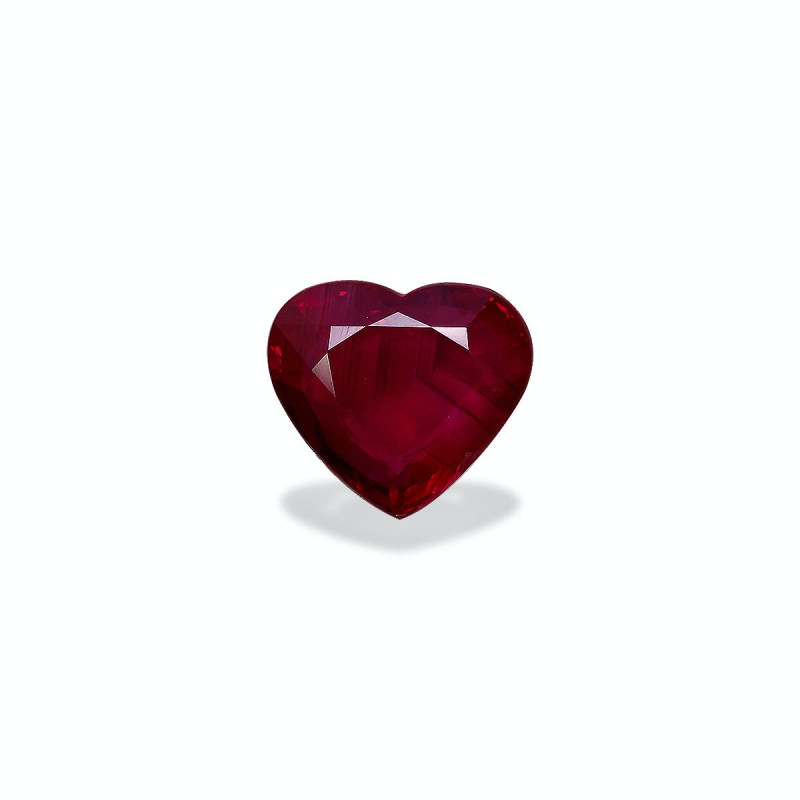 HEART-cut Mozambique Ruby Red 3.01 carats