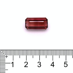 Rechthoekig geslepen roze toermalijn Rosewood Pink 11,15 karaat