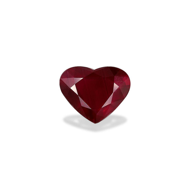 HEART-cut Mozambique Ruby Red 4.01 carats