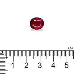 Rubis du Mozambique taille OVALE Rouge 4.02 carats