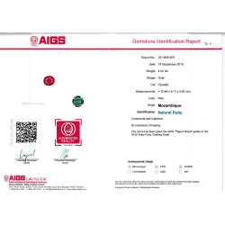 Rubis du Mozambique taille OVALE Rouge 4.02 carats
