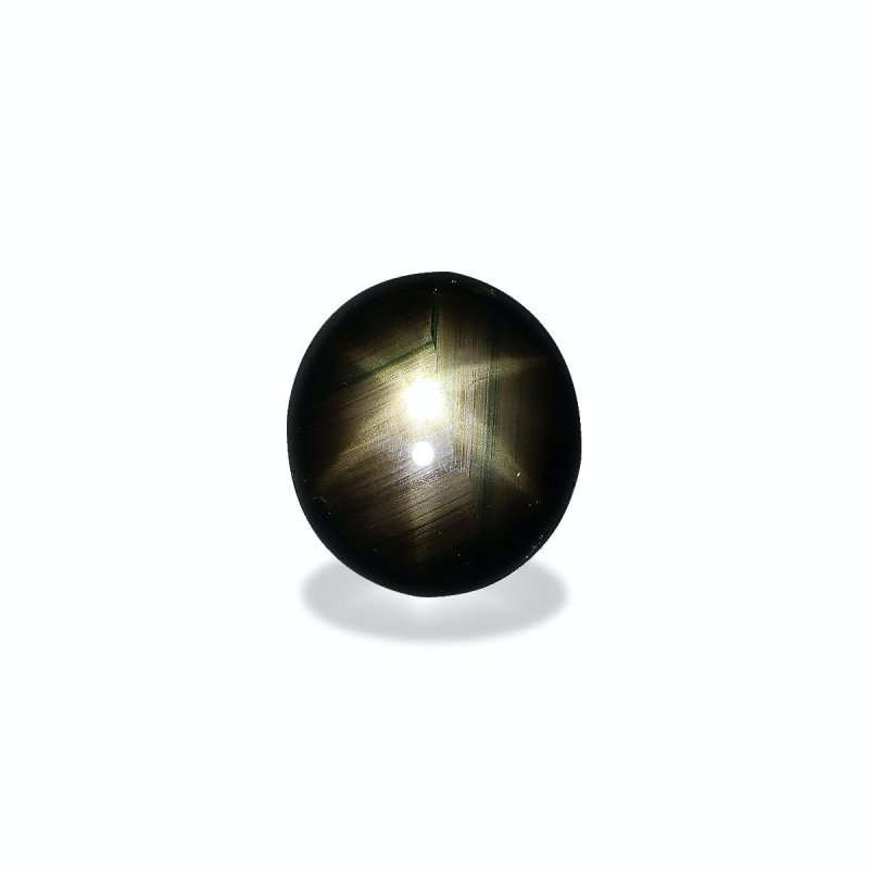 OVAL-cut Black star sapphire Black 21.87 carats