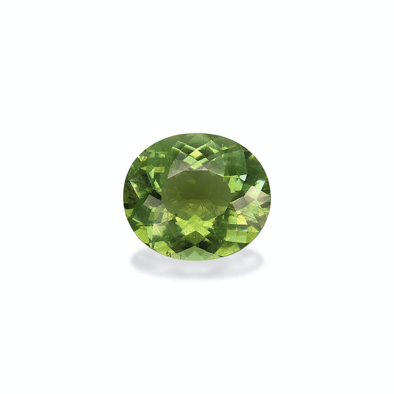 OVAL-cut Paraiba Tourmaline Lime Green 7.94 carats