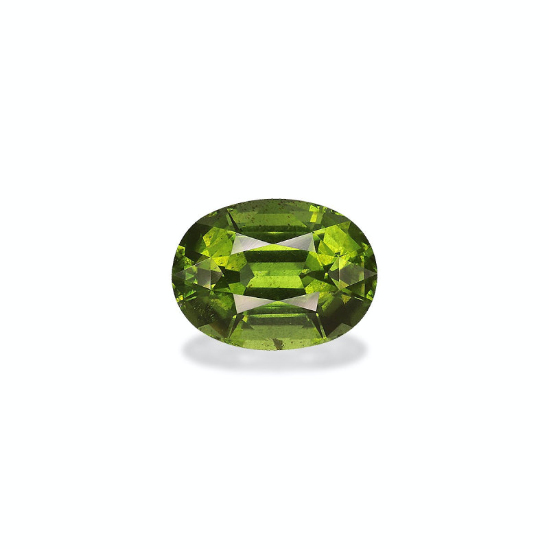 OVAL-cut Peridot Pistachio Green 7.42 carats