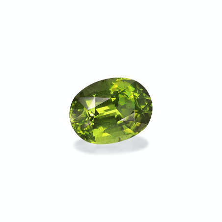OVAL-cut Peridot Pistachio Green 7.42 carats