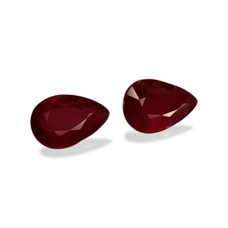 Pear-cut Mozambique Ruby Red 10.06 carats