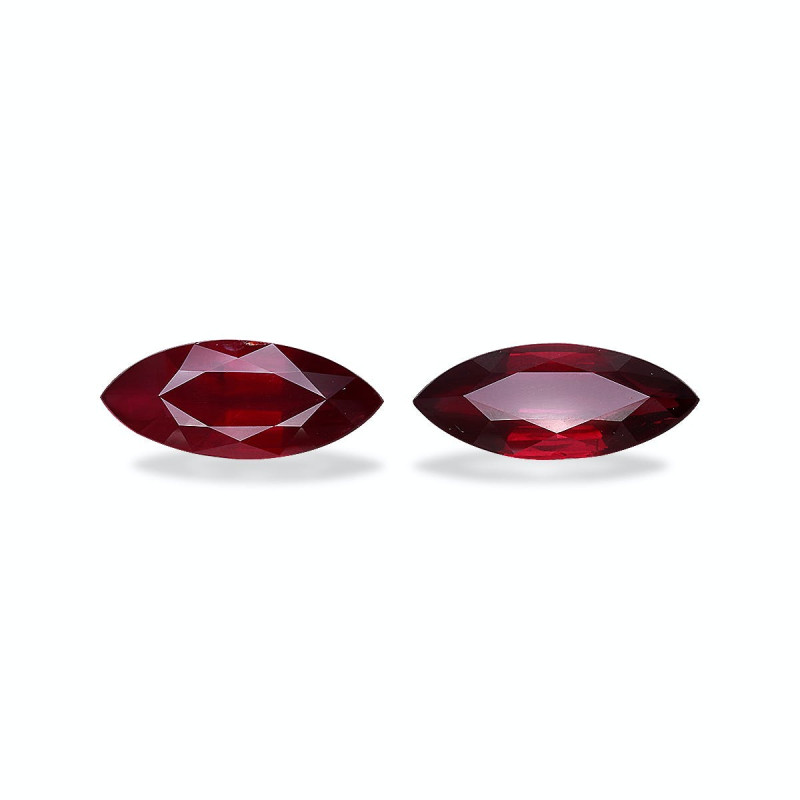Rubíes de Mozambique taille MARQUISE Rojo 8.09 carats