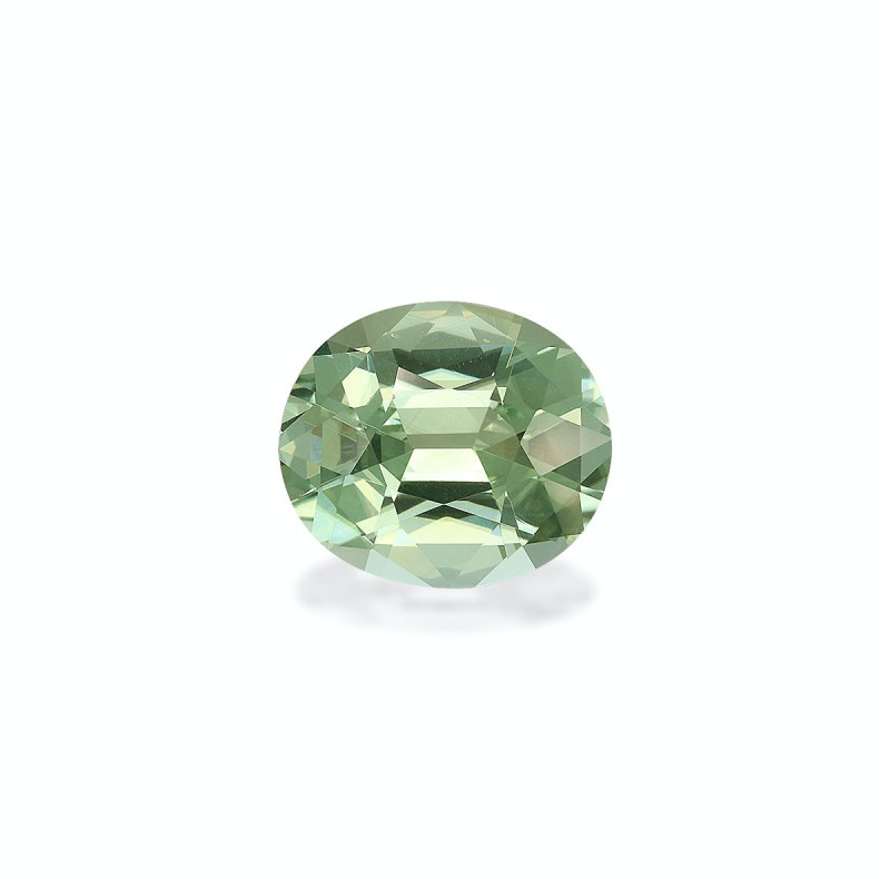 Tourmaline Verte taille OVALE Vert Pâle 7.30 carats