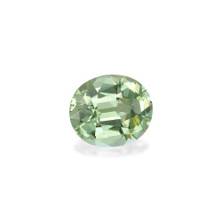 Ovale geslepen lichtgroene toermalijn van 7,30 karaat