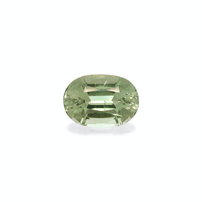 Grüner Turmalin lengte OVAL  7.38 karaten