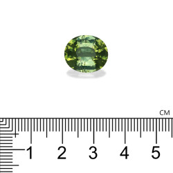 Gr&uuml;ner Turmalin lengte OVAL Limettengr&uuml;n 7.84 karaten