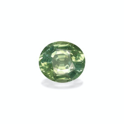 Gr&uuml;ner Turmalin lengte OVAL Baumwollgr&uuml;n 9.69 karaten