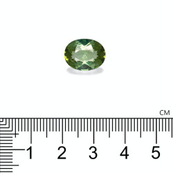 Ovale geslepen Pistache Groene Toermalijn van 4.55 karaat