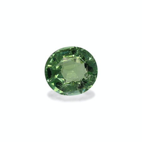 Grüner Turmalin lengte OVAL Baumwollgrün 6.95 karaten