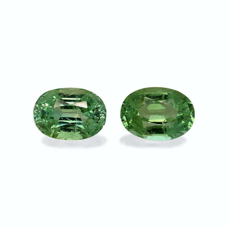 OVAL-cut Green Tourmaline Green 14.16 carats