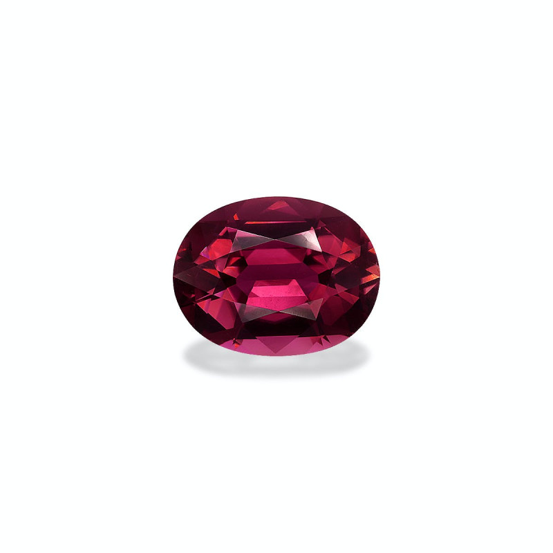 Tourmaline rouge taille OVALE Rose Red 9.30 carats
