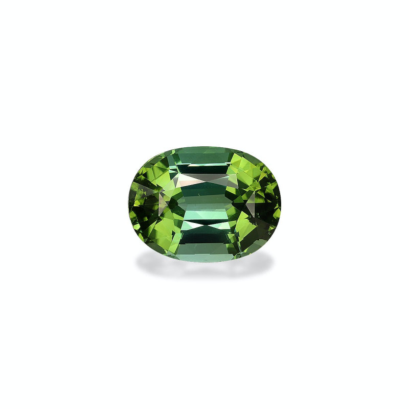 Tourmaline Verte taille OVALE Basil Green 12.49 carats
