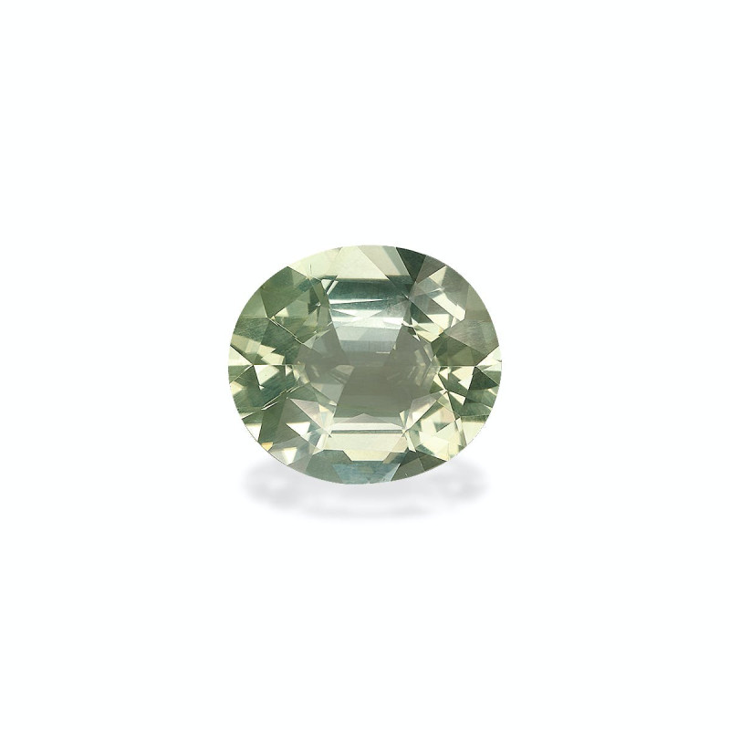 OVAL-cut Green Tourmaline Pale Green 9.85 carats
