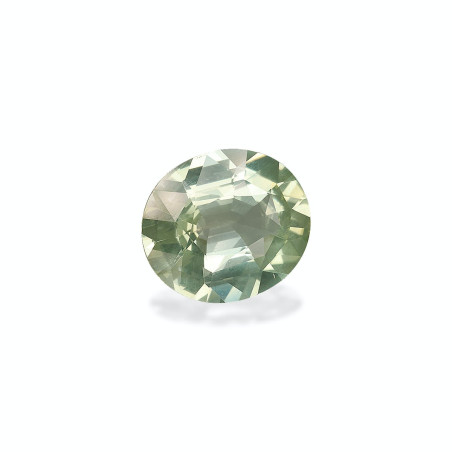 Turmalina Verde taille OVALE Vert P&acirc;le 9.85 carats