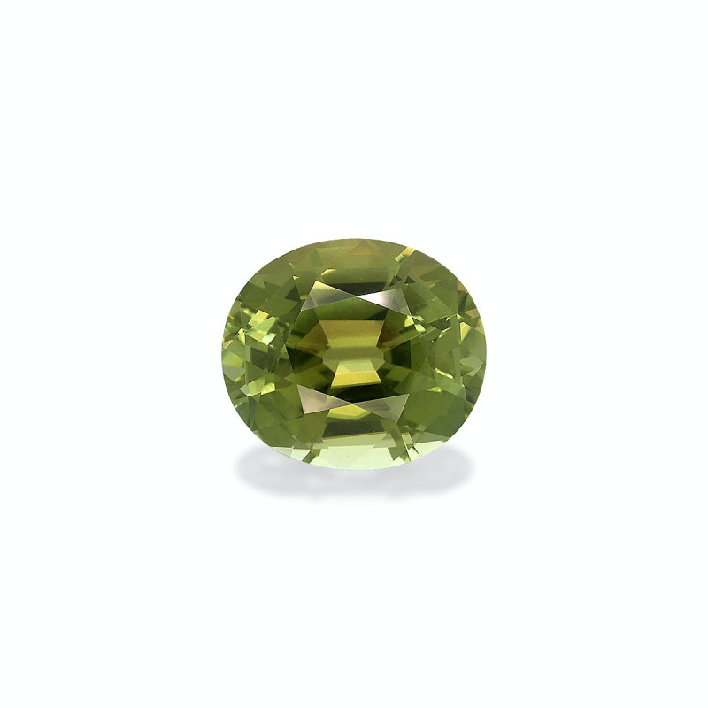 OVAL-cut Green Tourmaline Forest Green 15.18 carats