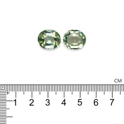 Ovale geslepen groene toermalijn van 16,97 karaat