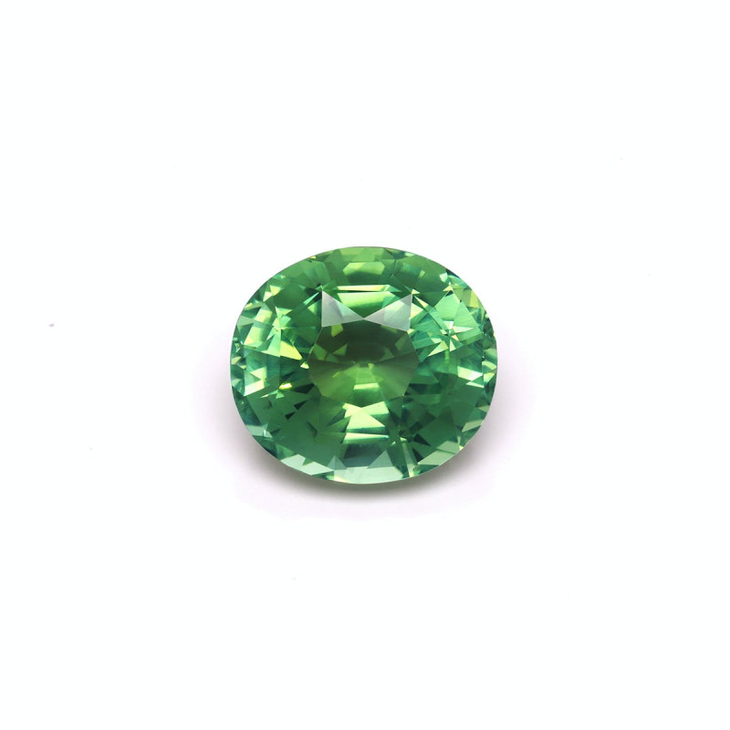 OVAL-cut Green Tourmaline Green 27.04 carats