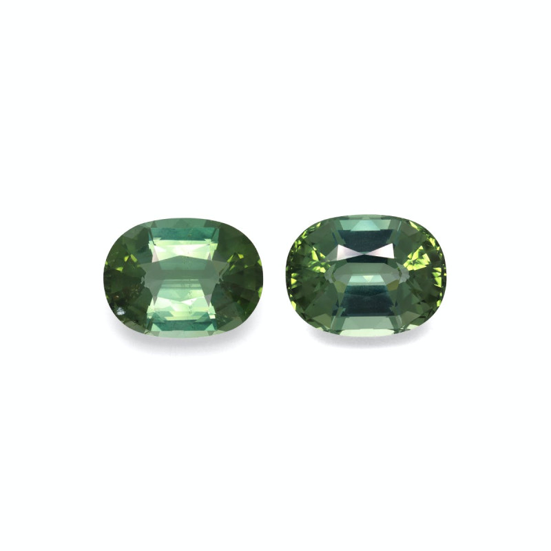 OVAL-cut Green Tourmaline Cotton Green 34.00 carats