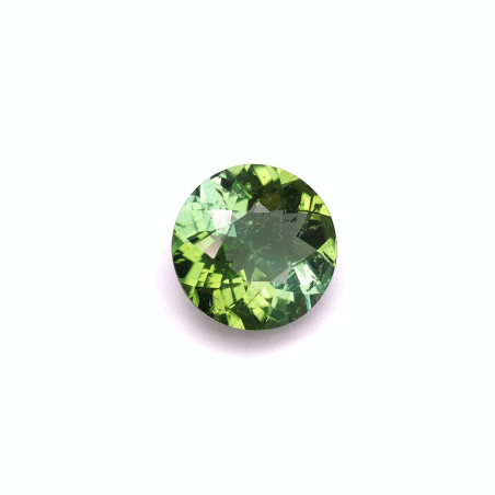 ROUND-cut Green Tourmaline Lime Green 7.55 carats