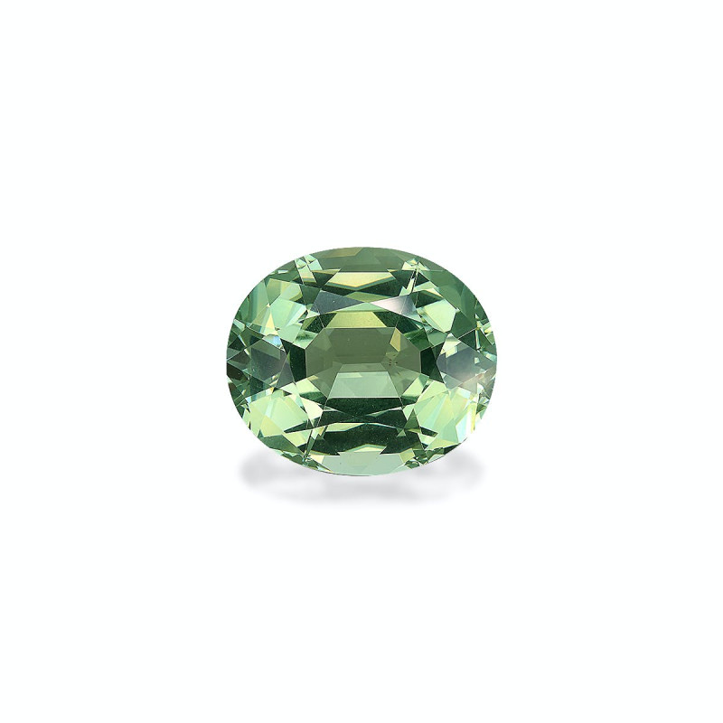 Tourmaline Verte taille OVALE Vert Pâle 17.87 carats
