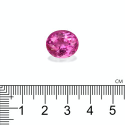 Ovale geslepen Rubelliet Fuscia Roze 8.34 karaat