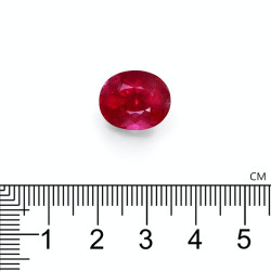 Ovale geslepen Rubelliet Fuscia Roze 9.87 karaat