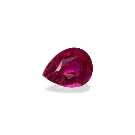 Rubellit lengte Birne Rosenrot 3.14 karaten