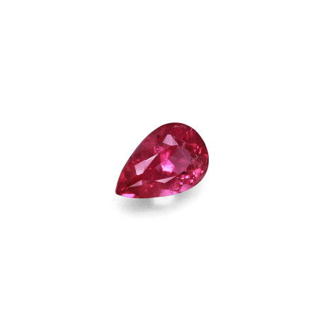 Rubellit lengte Birne Fuscia Pink 2.75 karaten