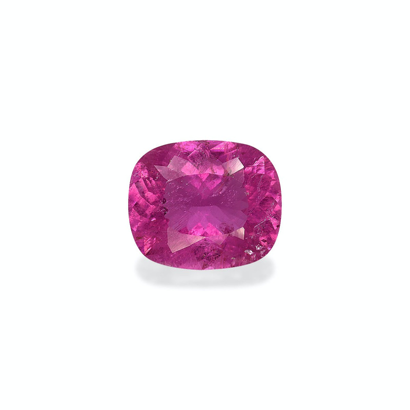 CUSHION-cut Rubellite Tourmaline Fuscia Pink 6.71 carats