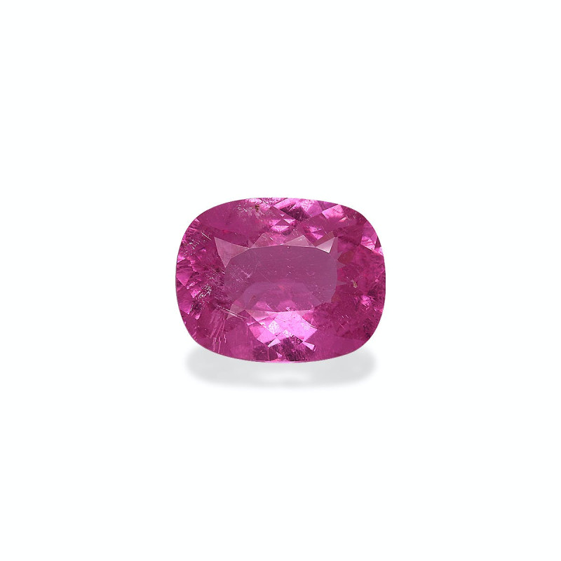 CUSHION-cut Rubellite Tourmaline Flamingo Pink 5.34 carats