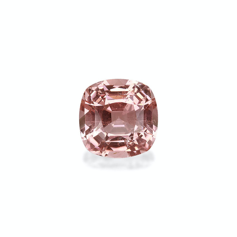 CUSHION-cut Pink Tourmaline Peach Pink 12.27 carats