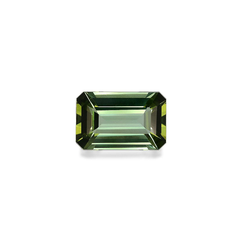 RECTANGULAR-cut Green Tourmaline Lime Green 5.74 carats