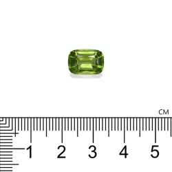 Peridot lengte KISSEN Pistaziengr&uuml;n 4.24 karaten
