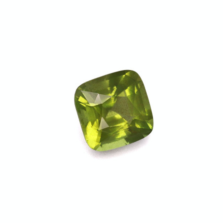 Peridot lengte KISSEN Limettengrün 3.98 karaten