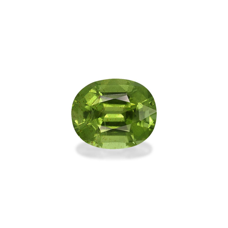 OVAL-cut Peridot Pistachio Green 4.47 carats